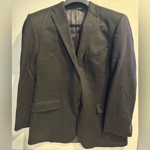 Men's Store Metropolitan View  Bloomingdales Black Coat Blazer 100% Cashmere 42R
